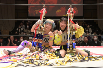 東京女子プロレス“真昼の決戦” 2冠女王を狙う荒井優希、鈴芽＆遠藤有栖「絶対防衛します！」