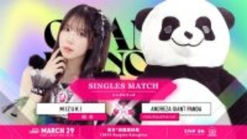 【東京女子】3・29両国「アンドレザ・ジャイアントパンダだけは大嫌い！」瑞希が憤る“身長300cmパンダ戦”