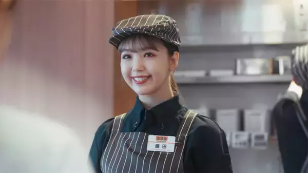 藤田ニコルが吉野家のTVCMに出演、キュートなユニフォーム姿でアルバイトに挑戦