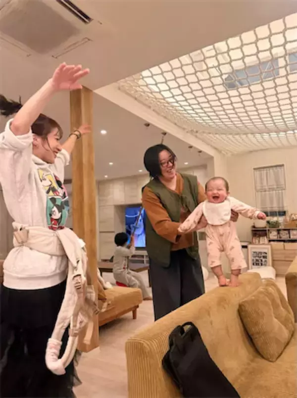 杉浦太陽、リビング復活に家族で“喜びの舞い”　夢空ちゃんの満面の笑顔にほっこり