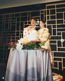 「格闘家と結婚した“ボンビーガール”出身女優、華やかな和装姿の結婚披露宴ショットを多数公開」の画像1