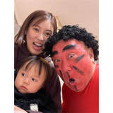 「山本圭壱、鬼に扮するも「微妙な感じに」…1歳にこりちゃんの“無表情”ショット公開」の画像1