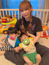 中川翔子、0歳ラストデーに双子の"進化"を報告「まるで悟天とトランクスみたい」