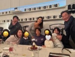 東尾理子、13歳長男を“顔出し”公開で誕生日を祝福「イケメンでびっくり」「凄い整ってる」