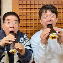 遺伝スゴすぎ！ 西川きよしの57歳長男、父と「瓜二つ」の顔で恵方巻きをパクリ