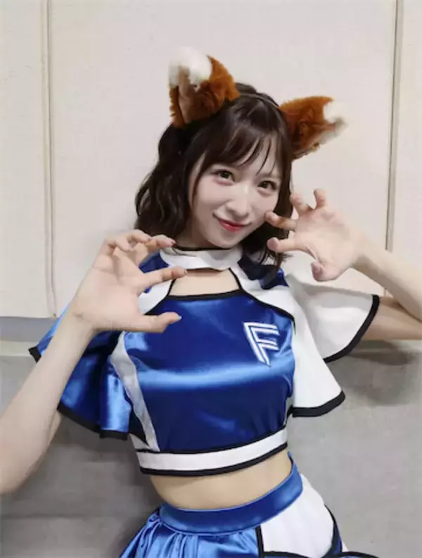 AKB48 小栗有以、エスコンで魅せたキツネ姿にファン歓喜「歴代ダントツ1位」「最高可愛い」