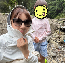 小倉優子、子どもたちと夏のレジャーを満喫「私は、日焼け対策バッチリでした笑」