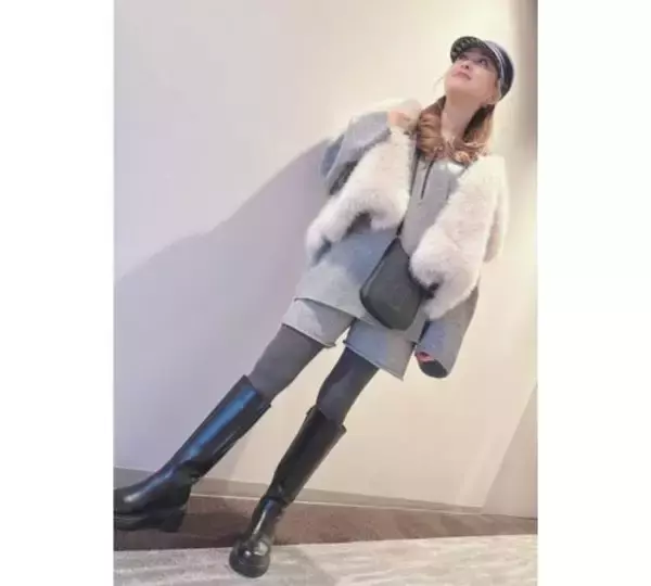 渡辺美奈代、上品ニットセットアップの冬コーデ披露