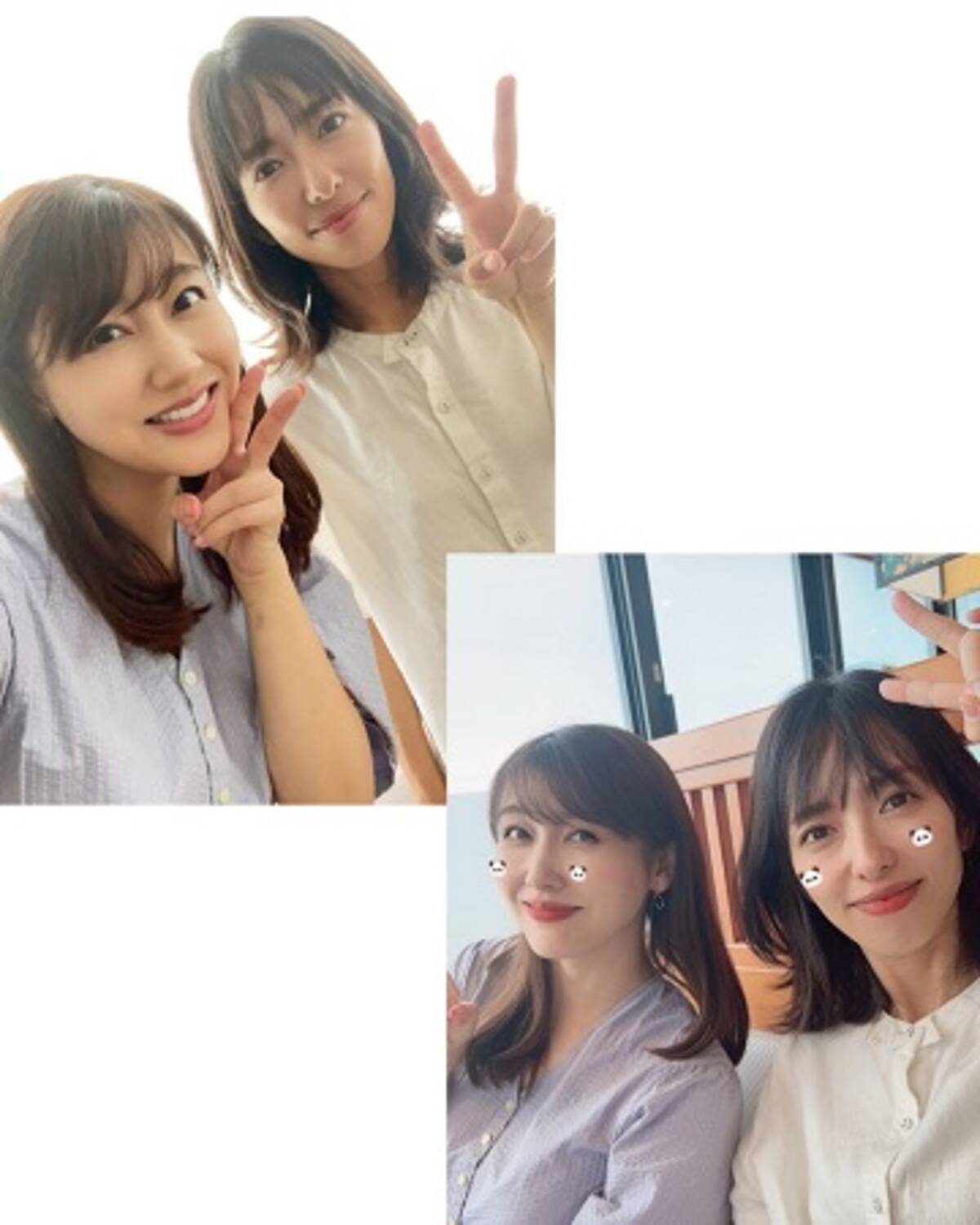 安めぐみ、約４ヵ月ぶりの倉本清子との仲良し２ショット (2023年8月28日) - エキサイトニュース