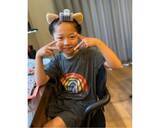 「小原正子、６歳長女がママのお古Tを着こなした猫耳姿披露」の画像2