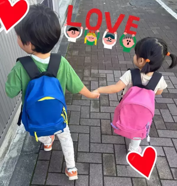 「ニッチェ江上、兄妹の手つなぎショットに「ほっこり」」の画像