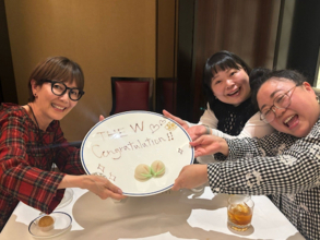 ニッチェ･江上、戸田恵子からのTHE W優勝祝い、豪華中華に感激