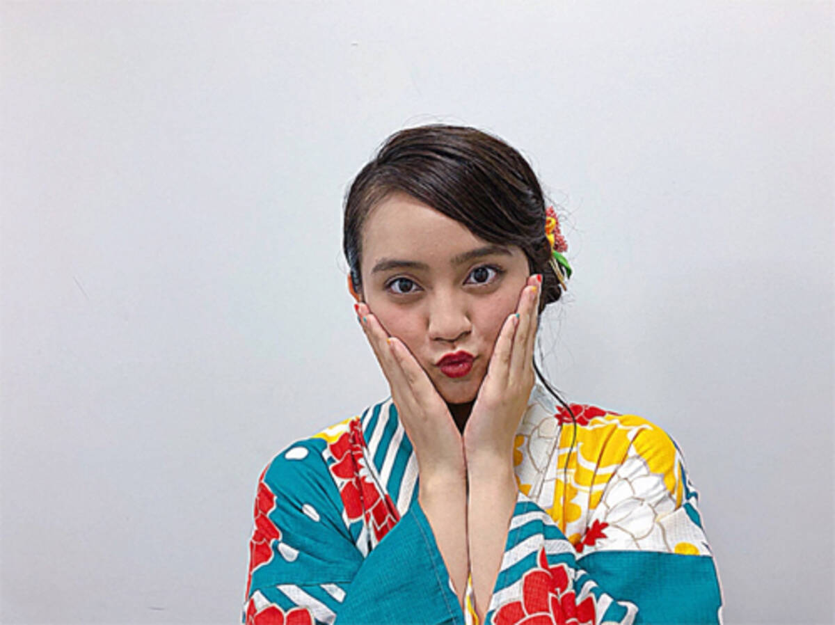 岡田結実 浴衣姿でたこちゅー まさに目の保養 と反響 18年8月9日 エキサイトニュース