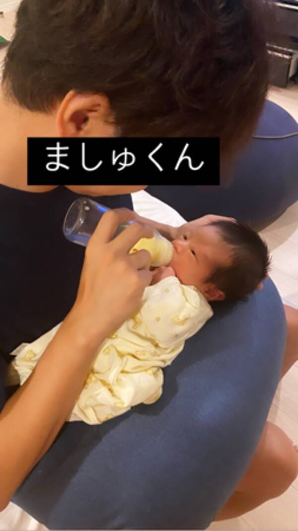 第一子出産くみっきー、ミルクをあげるパパ姿に「幸せ」