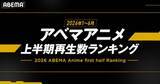 「ABEMA2026年アニメ上半期ランキング、呪術廻戦が1位を総なめ！」の画像2