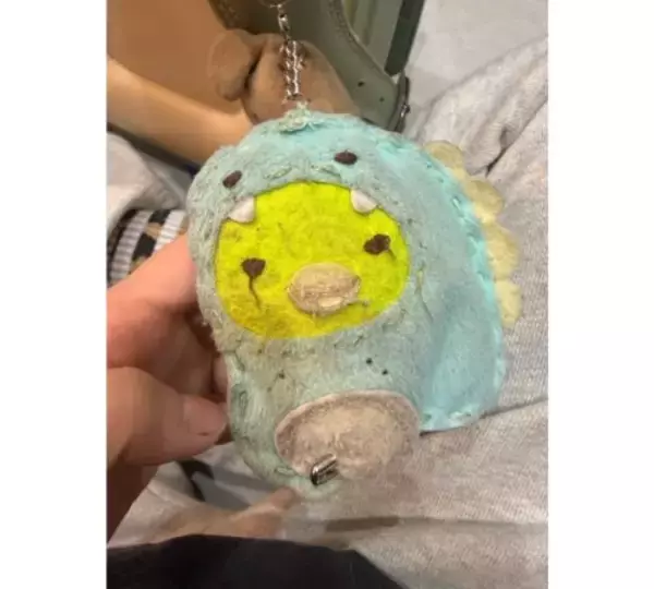 「パンサー尾形の妻、長女が大切にする父の手作りマスコット公開」の画像