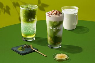 スタバ ティー & カフェ新作、初夏の「煎茶抹茶 ティー フラペチーノ わらび餅入り」など3種が登場