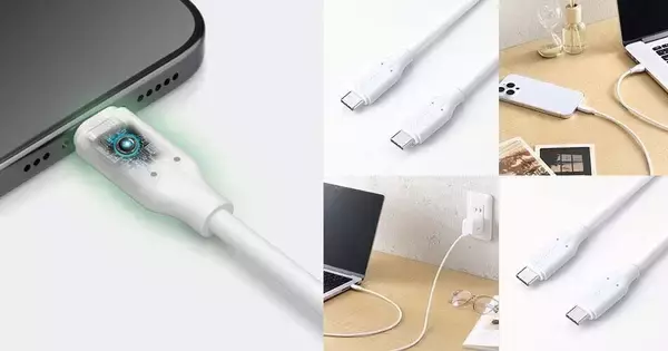 異常を検知すると自動で電流を遮断、ブレーカー搭載のUSBケーブル　エレコム