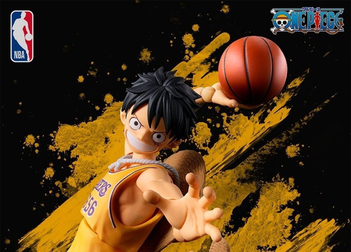 ONE PIECE×NBA、ロサンゼルス・レイカーズver.のルフィがS.H.Figuarts 