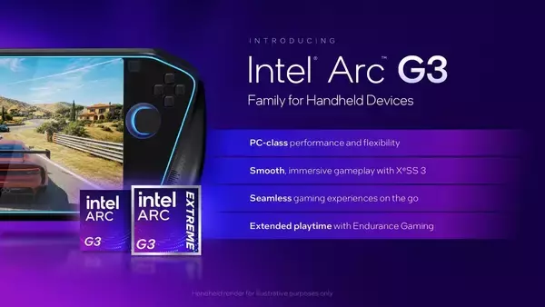 ハンドヘルドゲーミングPC用「Intel Arc G」シリーズ発表。Computex 2026で搭載製品お披露目へ