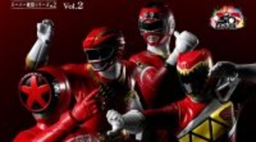 「HG スーパー戦隊シリーズ vol.2」ガシャポンオンラインに登場! - ブンレッド、キョウリュウレッド、ガオレッド、レッドレーサーがラインナップ