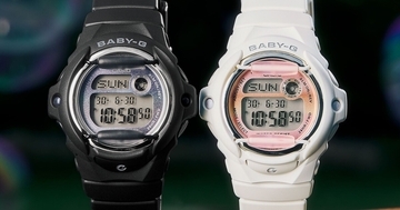 カシオ、グランジテイストのBABY-G「BG-169GD」- ブラックとホワイトの2色
