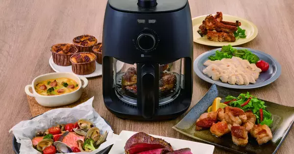 ガラストレイで中が見える、エディオン＆ニトリのノンオイルフライヤー