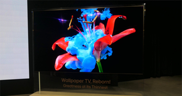 LG、1cmを切る厚さで壁にぴったり設置できる83V型4K有機ELテレビ
