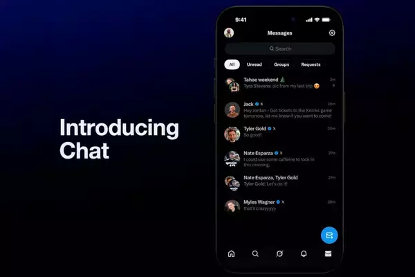 X、新メッセージ機能「Chat」を正式提供、エンドツーエンド暗号化でDMを刷新
