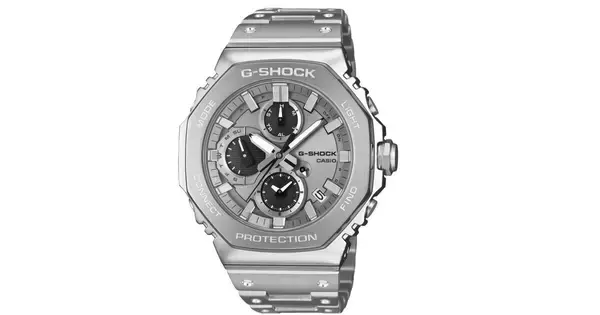 カシオ、モノトーンデザインのフルメタル「G-SHOCK」発売
