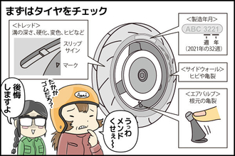今さら聞けない「バイクのギモン」相談室 第3回 バイクのタイヤ、交換時期の目安は? ミゾが摩耗しすぎると違反切符を切られることも