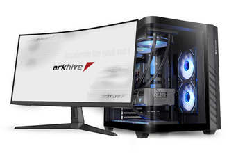 アーク、曲面ガラスサイドパネルのThermaltake「Vision 330 CR ARGB」採用ゲーミングPC