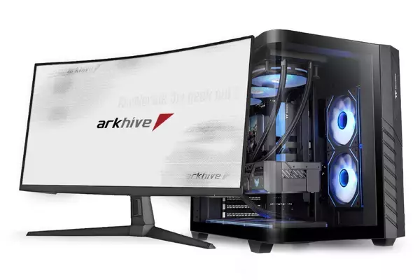 アーク、曲面ガラスサイドパネルのThermaltake「Vision 330 CR ARGB」採用ゲーミングPC