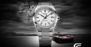 カシオ、テクスチャーダイアル採用の機械式EDIFICE「EFK-110D」