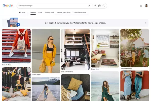 Google画像検索 25周年、Pinterest型の画像探索ギャラリーを導入　AI概要で画像生成も