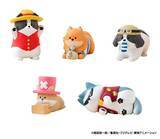 「【ガシャポン】麦わらの一味と「怒ったわんちゃあぁぁん」がコラボ! - 人気者同士の登場に「怒ってても可愛い」「わんこフランキーが一番欲しいかも笑」と話題に」の画像1