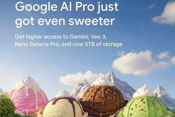 Google、「Google AI Pro」のストレージを2TBから5TBに増量　追加料金なし