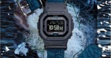 カシオ、廃漁網を再利用した「G-SHOCK」環境配慮モデルの新作
