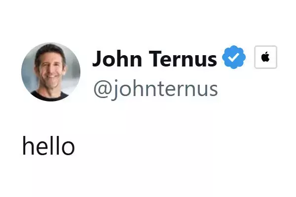 アップル新CEOのターナス氏、Xで第一声「ハロー」