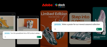 アドビ、Slack向け新アプリを提供開始　会話内容から画像や動画、PDFを生成