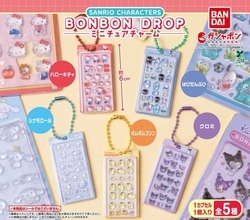 【ガシャポン】サンリオの「ボンボンドロップシール」がミニチュア化⁉ -「可愛すぎる〜。ハローキティのシートが特に好き!」「はぴだんぶいほしい!」とSNSで話題