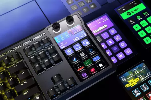 CORSAIR、Stream Deck内蔵で操作性を拡張したゲーミングキーボード「GALLEON 100 SD」