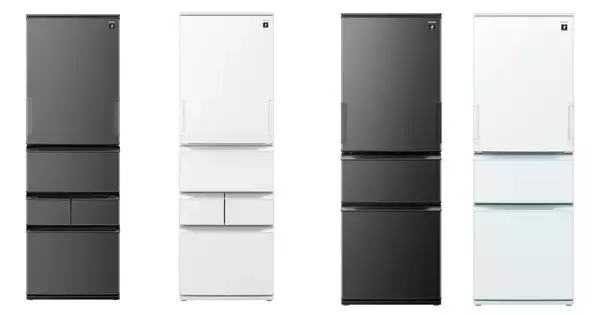 シャープ、自動で閉まる両側ドアを搭載したプラズマクラスター冷蔵庫3機種
