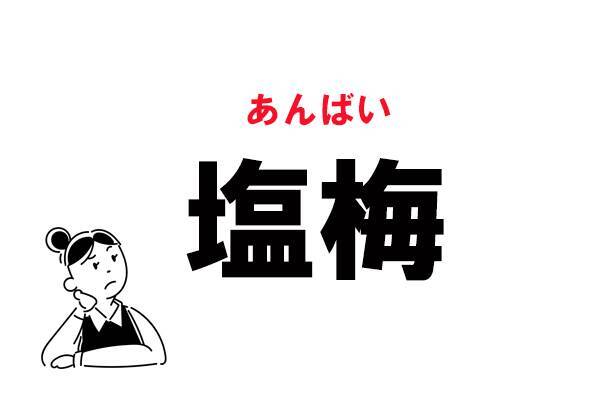難読 しおうめ じゃない 塩梅 の正しい読み方 21年1月22日 エキサイトニュース