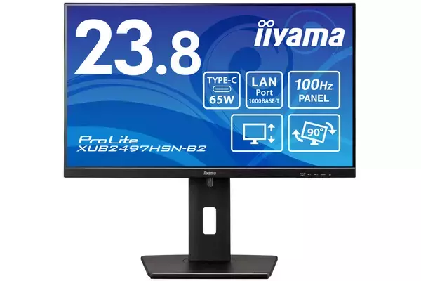 マウスコンピューター、23.8型モニターにUSB-C接続対応モデル