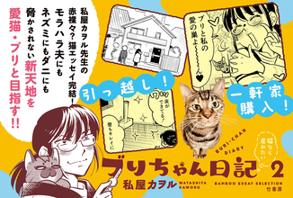 私屋カヲルの猫エッセイコミック完結！『ブリちゃん日記 猫なら産みたい 2』、9/3発売