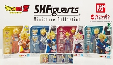 ガシャポンより「ドラゴンボール S.H.Figuarts」のミニチュアが登場! - 悟空・ベジータ・悟飯・トランクスのスーパーサイヤ人姿がラインナップ