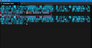 いつでも正規表現を練習できるようにPowerShellにドリル(drill)コマンドを装備する