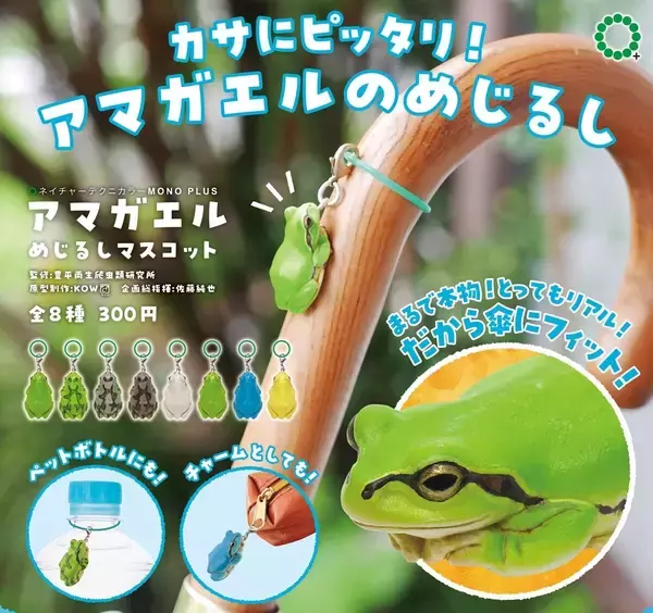 【えっ!?】本物と見紛える「アマガエル」のめじるしマスコットが話題 -「傘についてたらひえぇってなりそうw」「可愛い!」の声