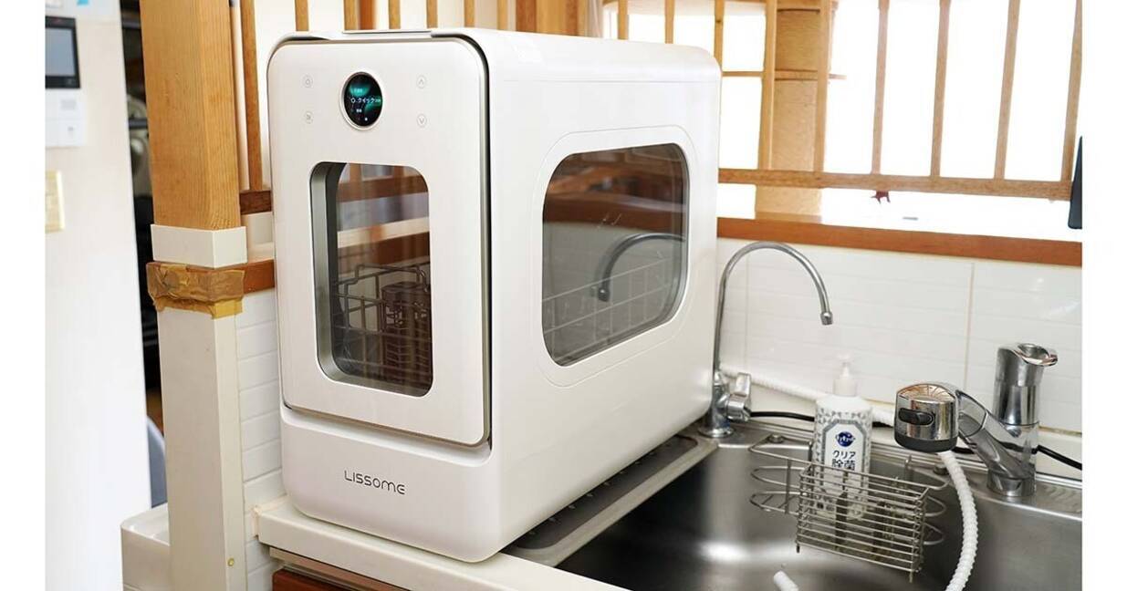 幅28cmの超スリム食洗機「LISSOME J1」レビュー 2方向から強力な水噴射 